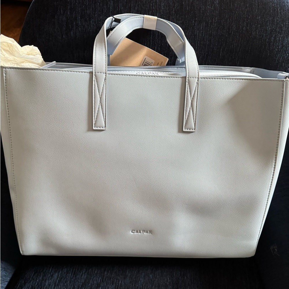 Brand New Calpak Laptop tote in hydrangea
